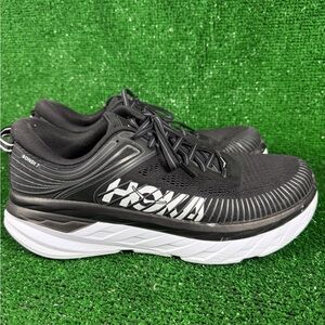 Hoka Bondi 7 Men’s 10.5 Cushioned Running Shoes Black Used